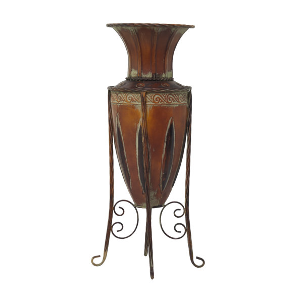 Fleur De Lis Living Cissell Metal Floor Vase & Reviews Wayfair